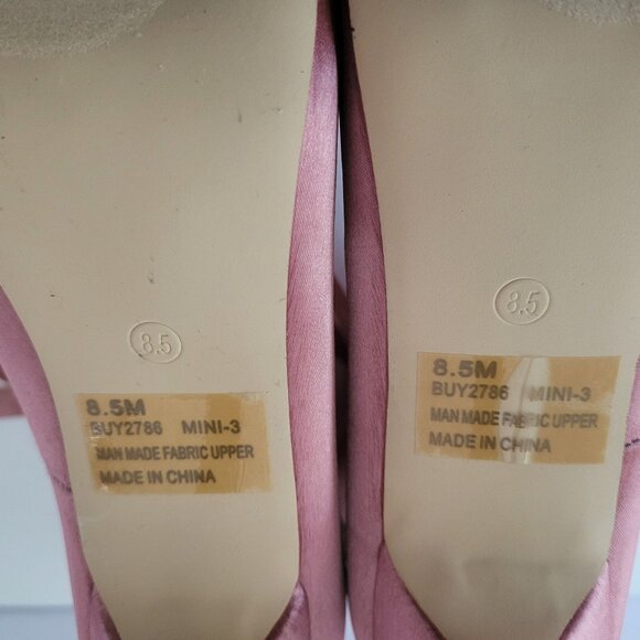 CAPE ROBBIN | Pink Laced Ballerina Heels - Picture 9 of 10